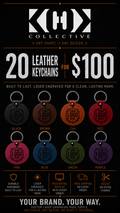 20pc Leather Tags