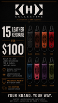 15pc Leather Keychains